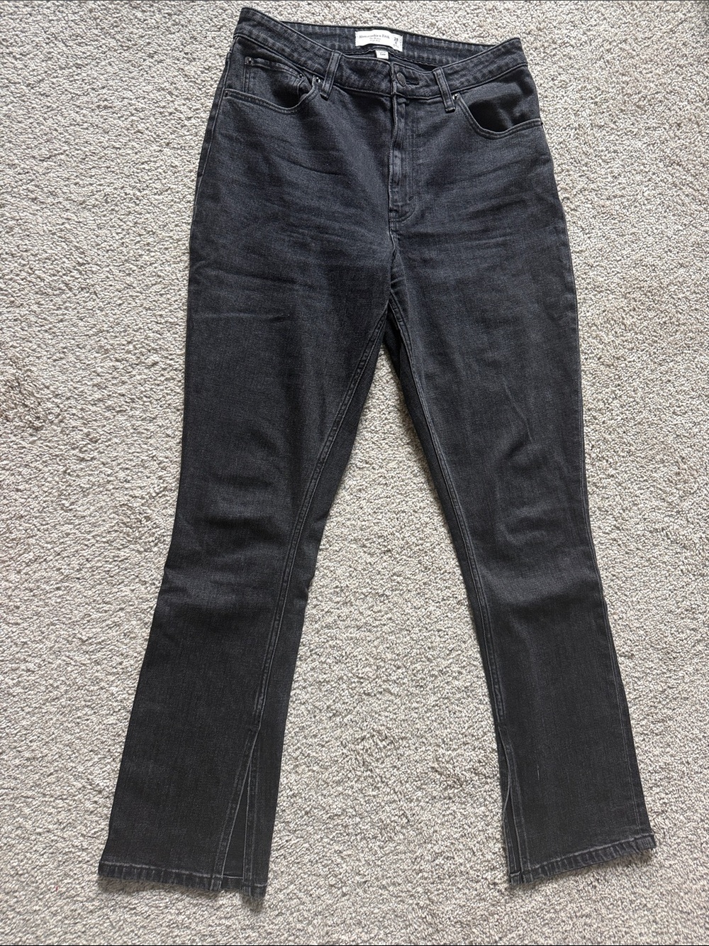 Abercrombie & Fitch Black Flare Jeans